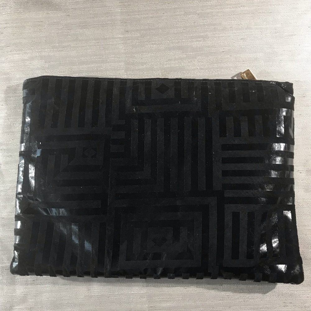 Vintage Bag By Pinky Black Handbag Gem